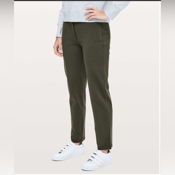 Lululemon On The Move Pant Ponte *28" Dark Olive - Picture 1 of 8